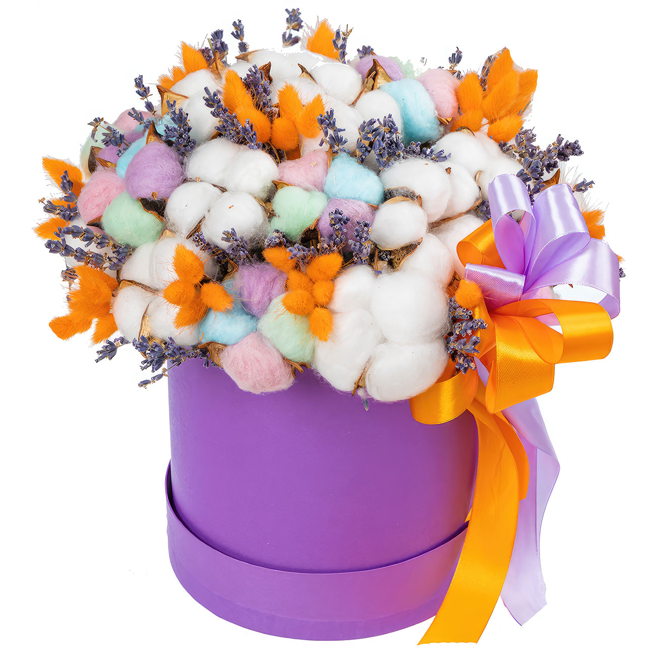 Цветы в коробке разное