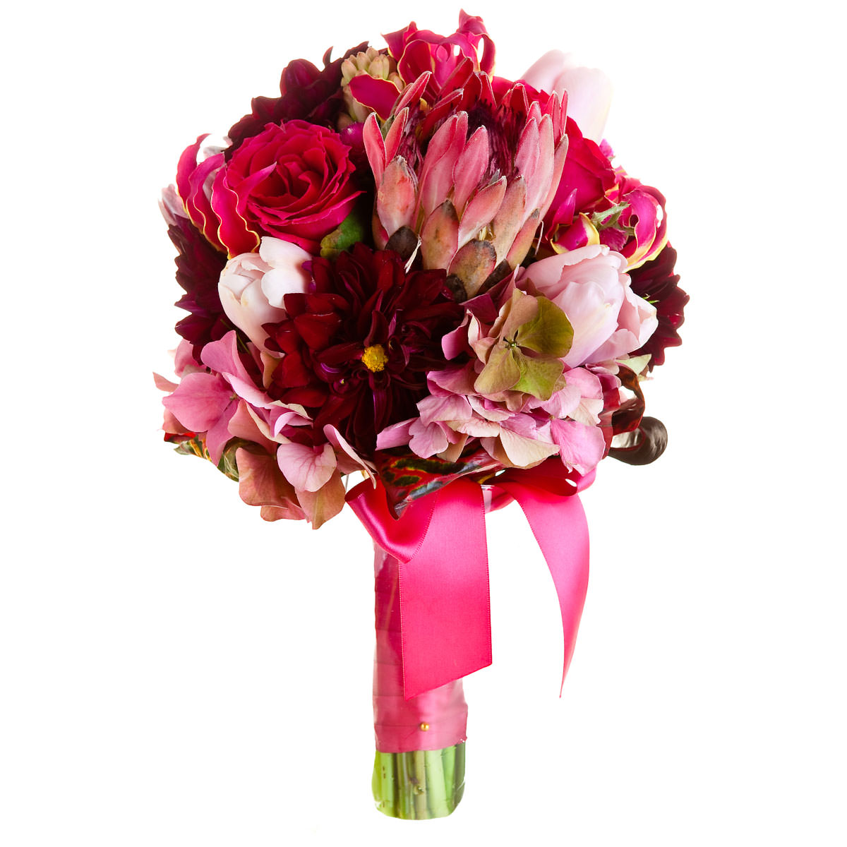 Свадебные букеты невесты из гортензии